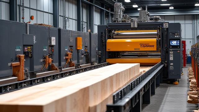 Modernes automatisiertes Sägewerk für hohe Kapazität
